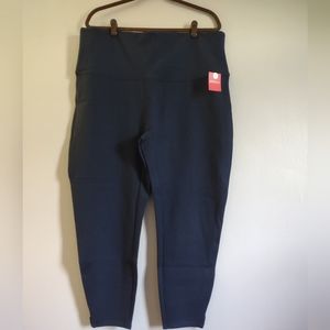 Spanx Ankle Length Ponte Hem Slit Leggings Petite 3X